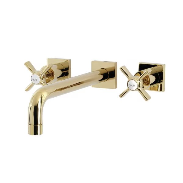 KS6022ZX Wall Mount Tub Faucet, Polished Brass, Kingston Brass, Mfr#: KS6022ZX